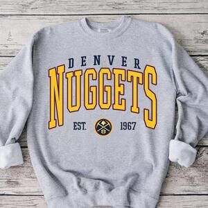 Retro Basketball Denver Nuggets Unisex Basketball Graphic Sweatshirt